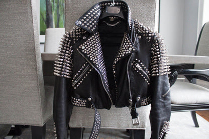Women’s Punk Leather Jacket