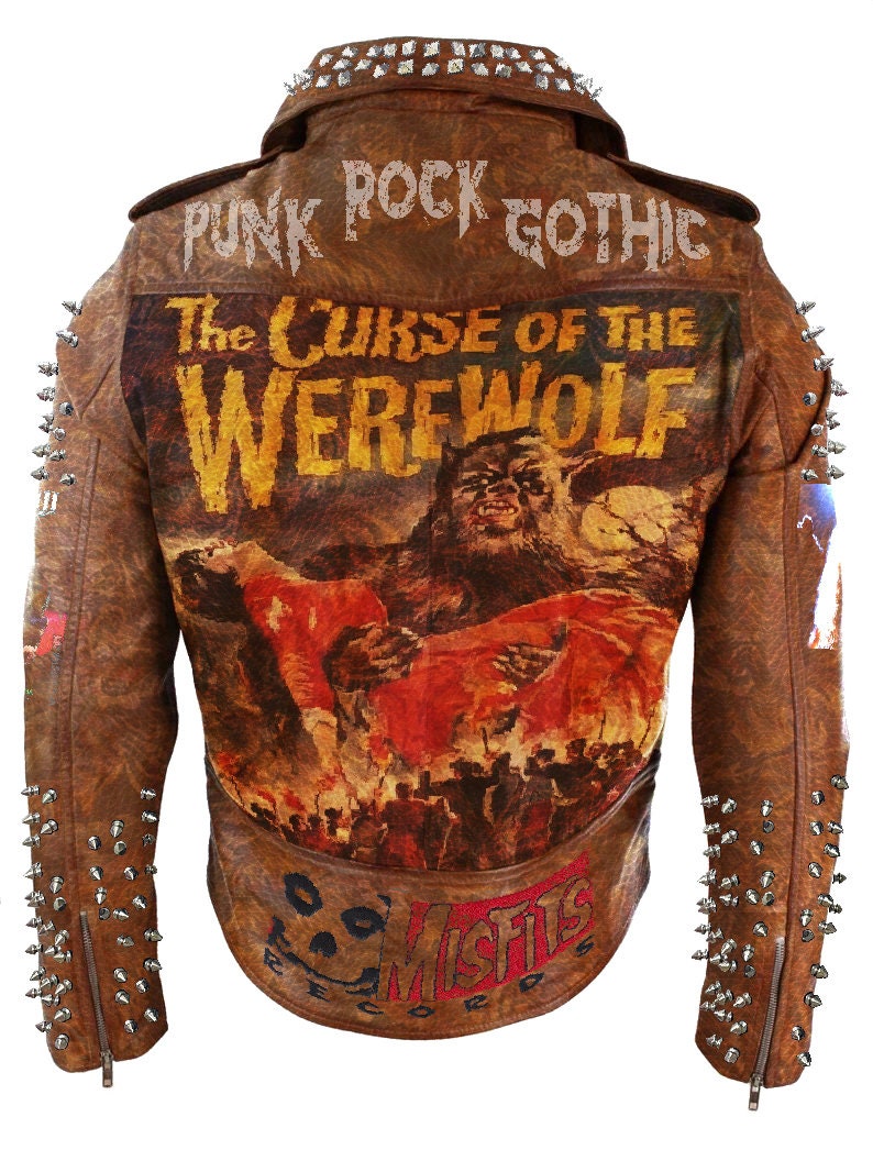 Tiger Print Cowhide Leather Jacket