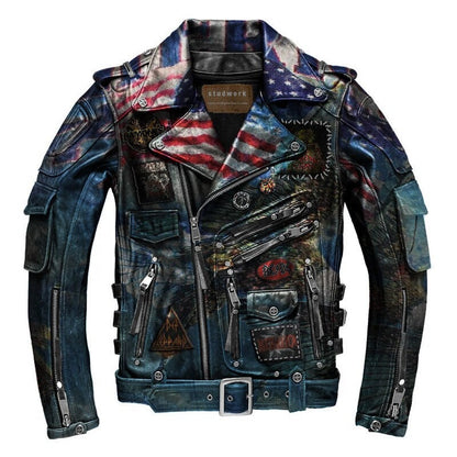 Ramones Patchwork Leather Jacket