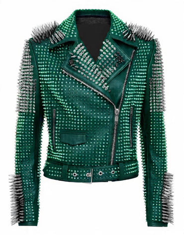 Rogue Ivy Green Leather Jacket