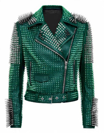 Rogue Ivy Green Leather Jacket