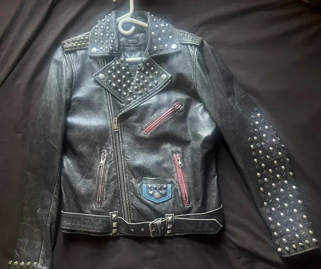 Obsidian Riot Studded Leather Biker Jacket