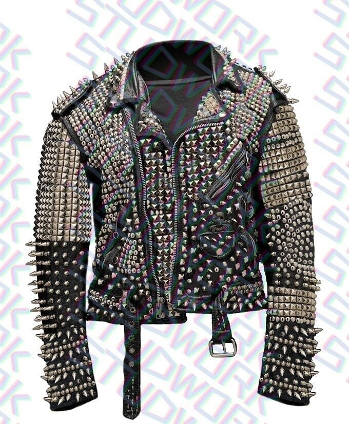 Steel Dominion Heavy-Metal Studded Leather Jacket