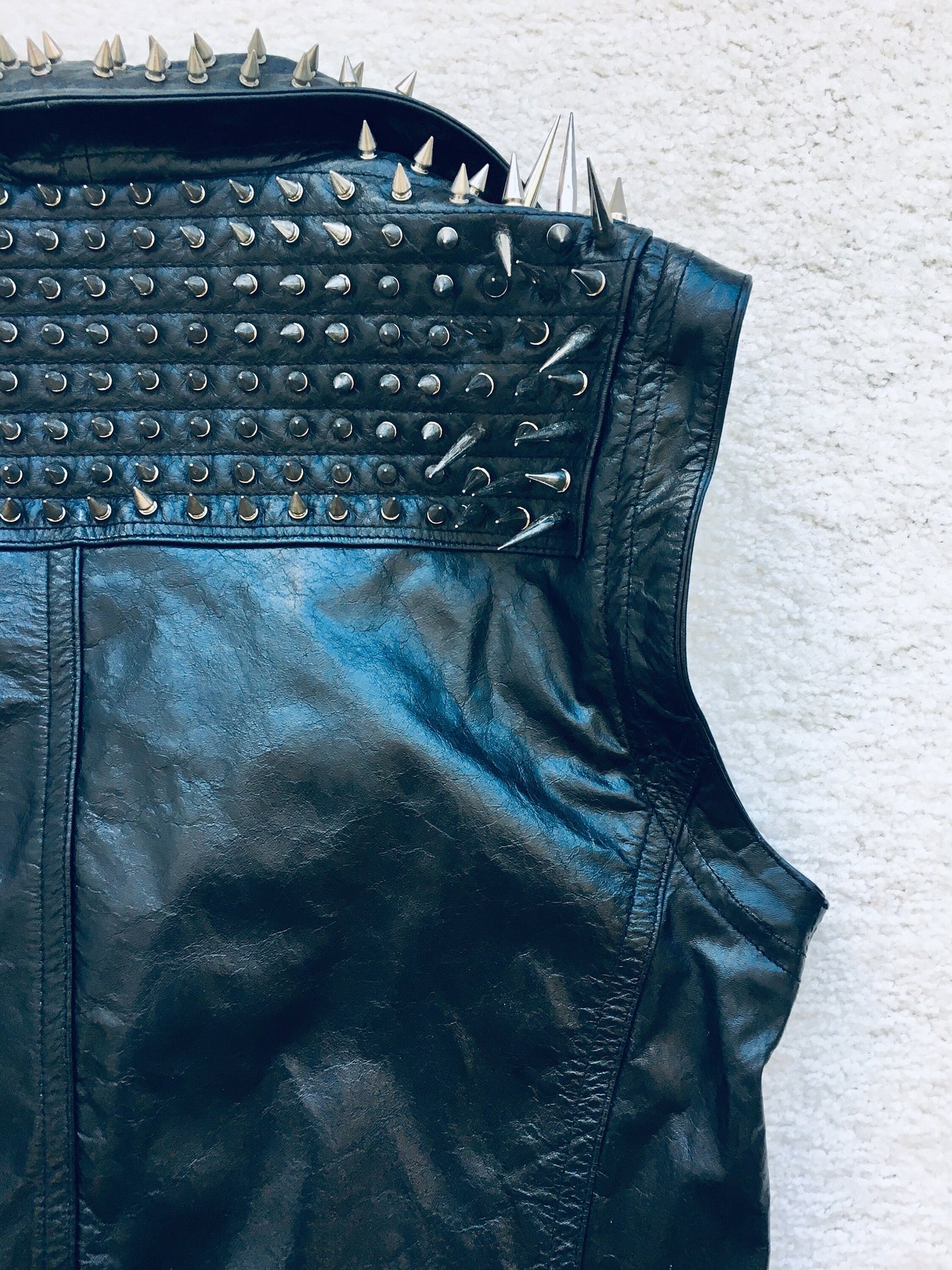 Nightfall Reclaimer Convertible Spiked Leather Vest