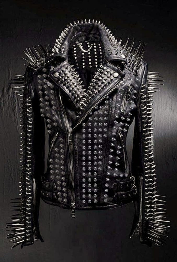 Steampunk Spiked Leather Jacket