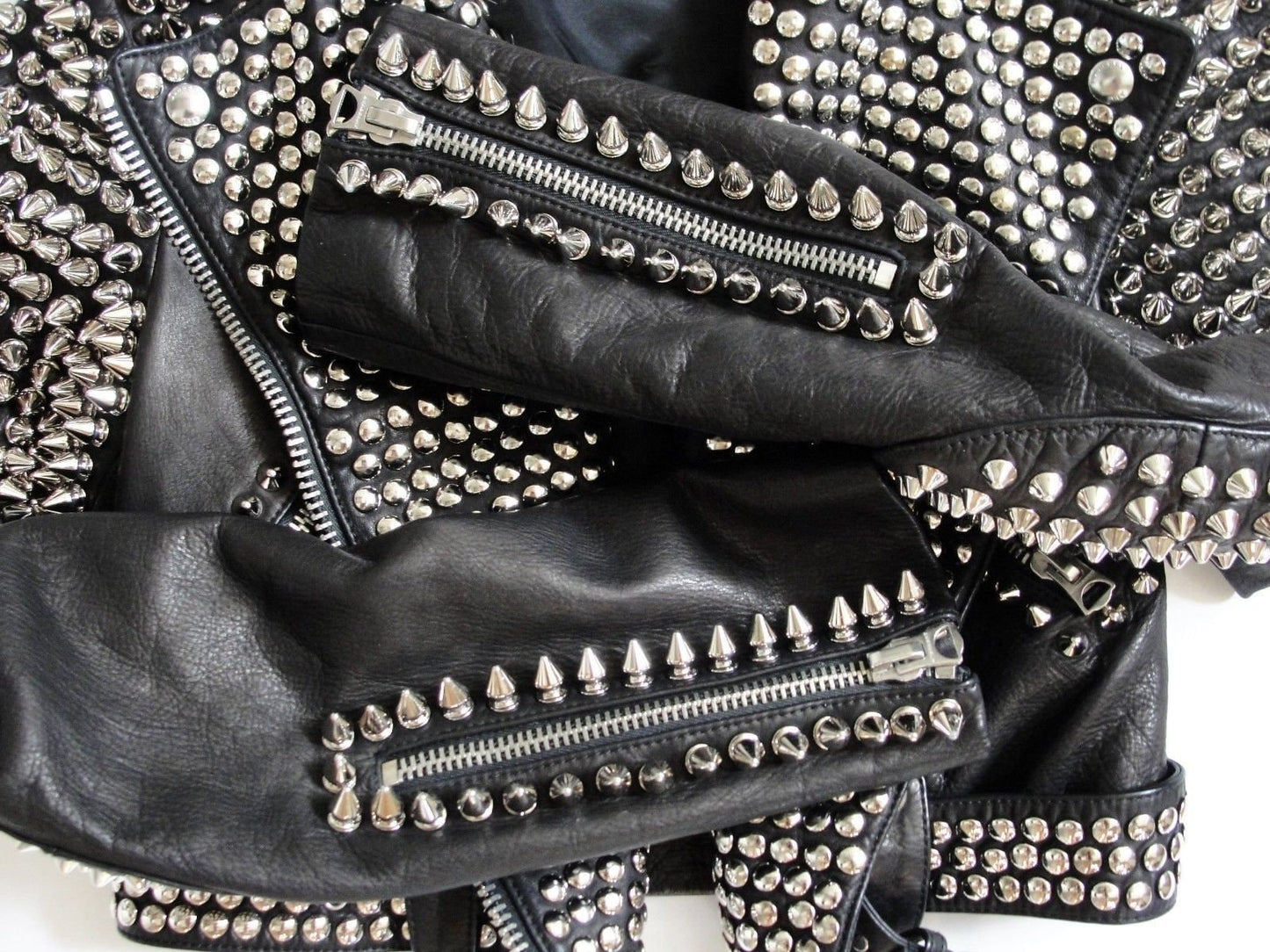 Punk Style Studded Biker Jacket