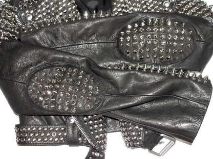 Punk Style Studded Biker Jacket