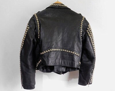 Brando Punk Silver Spiked Jacket
