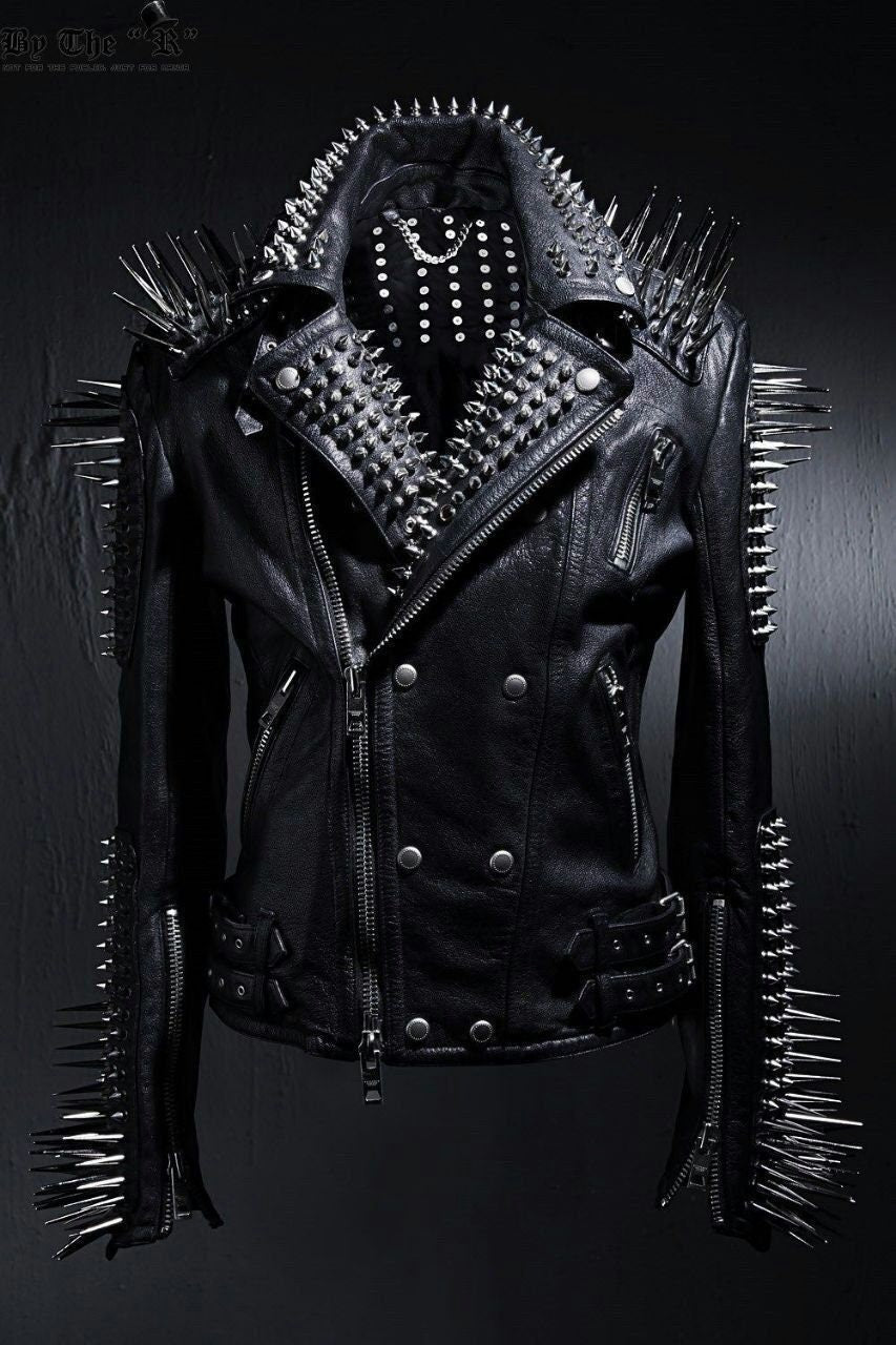 Hippie Spiked Leather Jacket