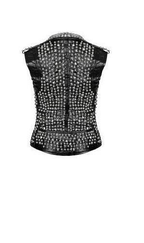 Leather Studded Vest
