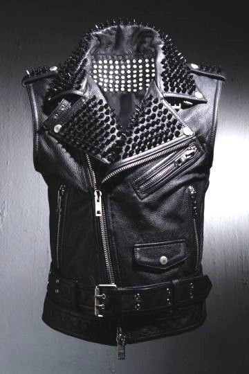 Black Leather VEST