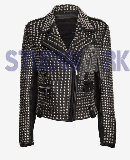 Heavy Metal Silver Studded Jacket