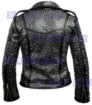 Moto Black Brando Belted Leather Jacket