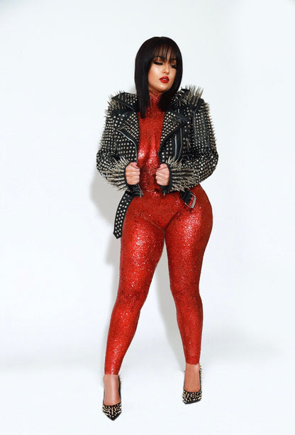 Studded Brando Magnificent Luxury Studded leather Jacket