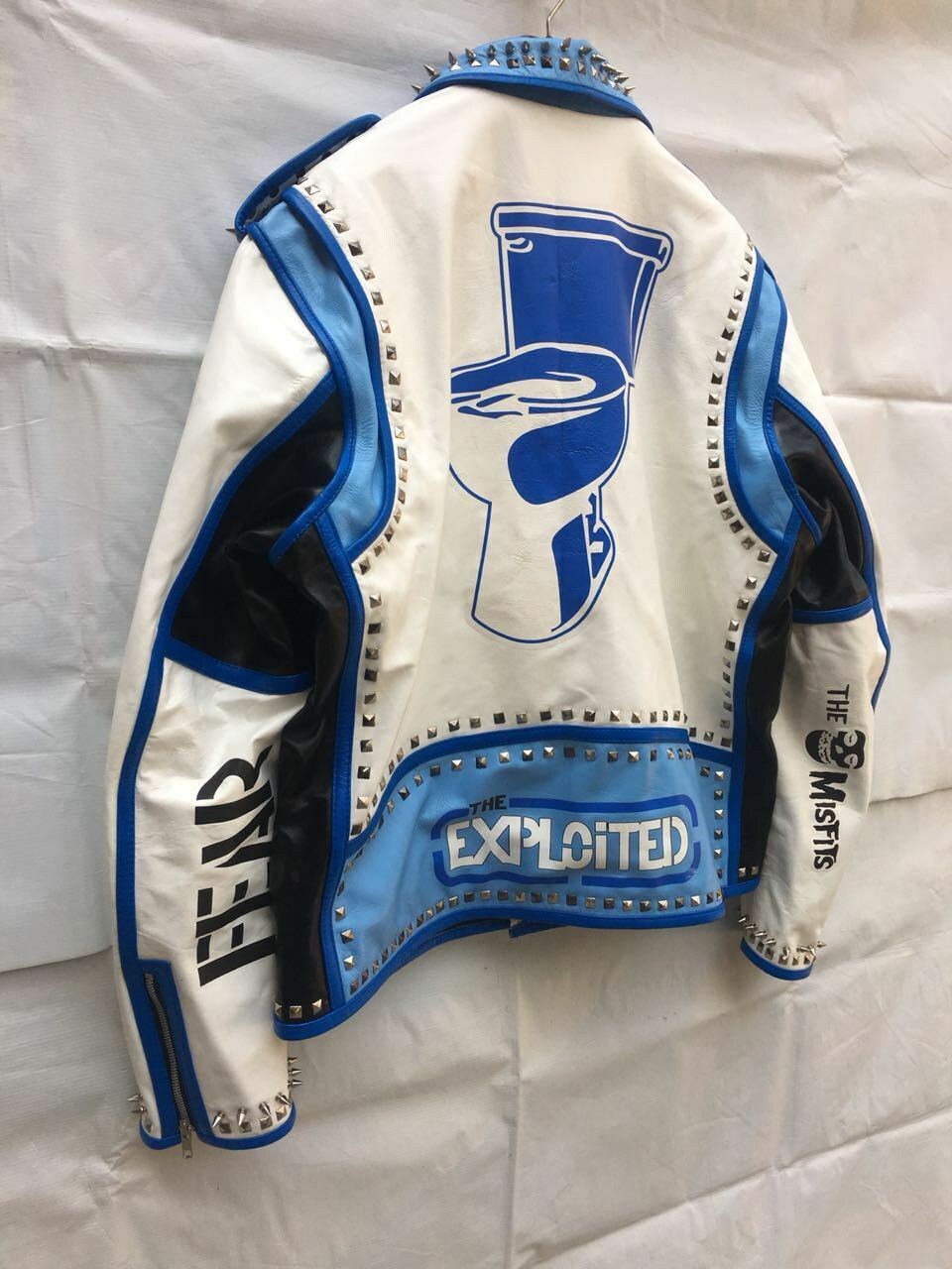 Multicolor Brando Studded Leather Jacket