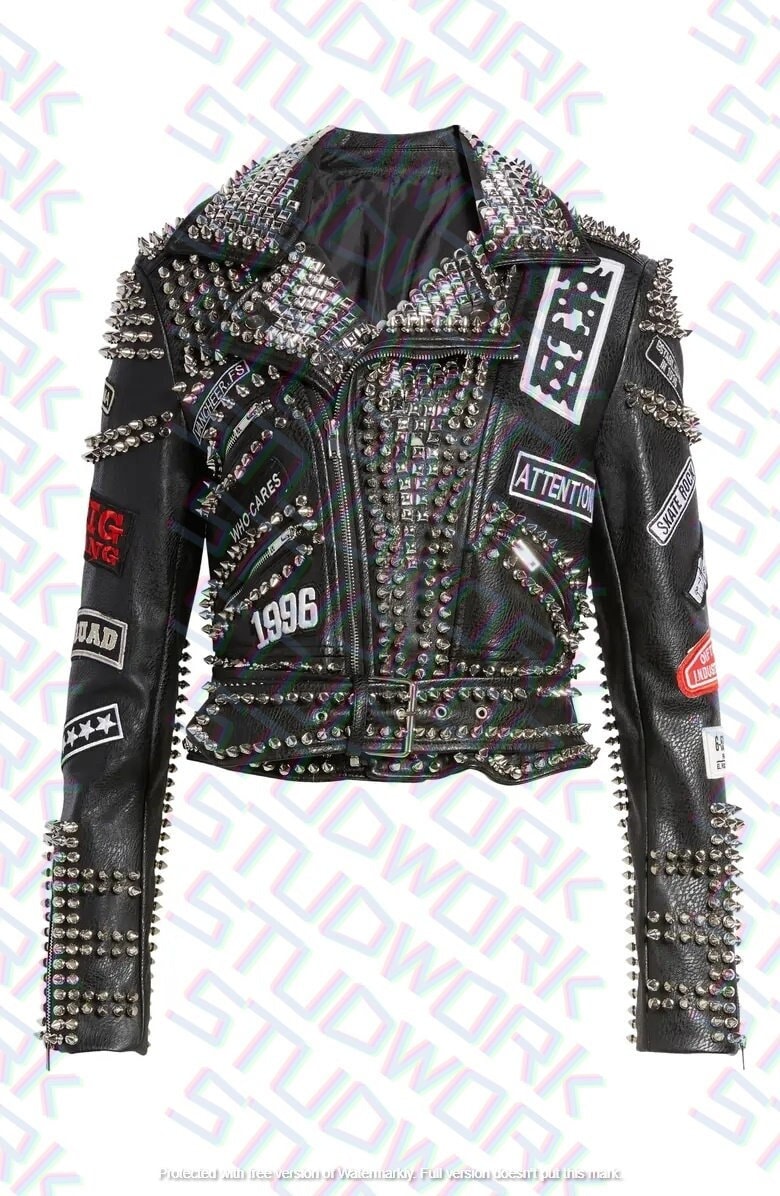Silver Havoc Brando Studded Leather Jacket