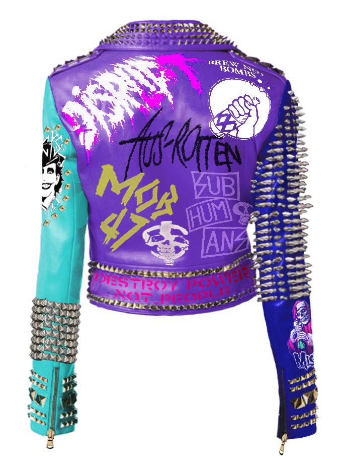 Misfits Punk Patchwork Biker Jacket