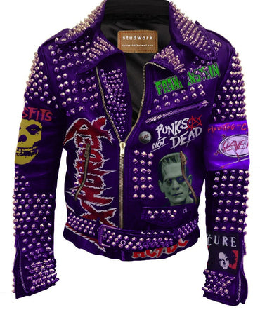Punk Rock Purple Fashion Jacket,