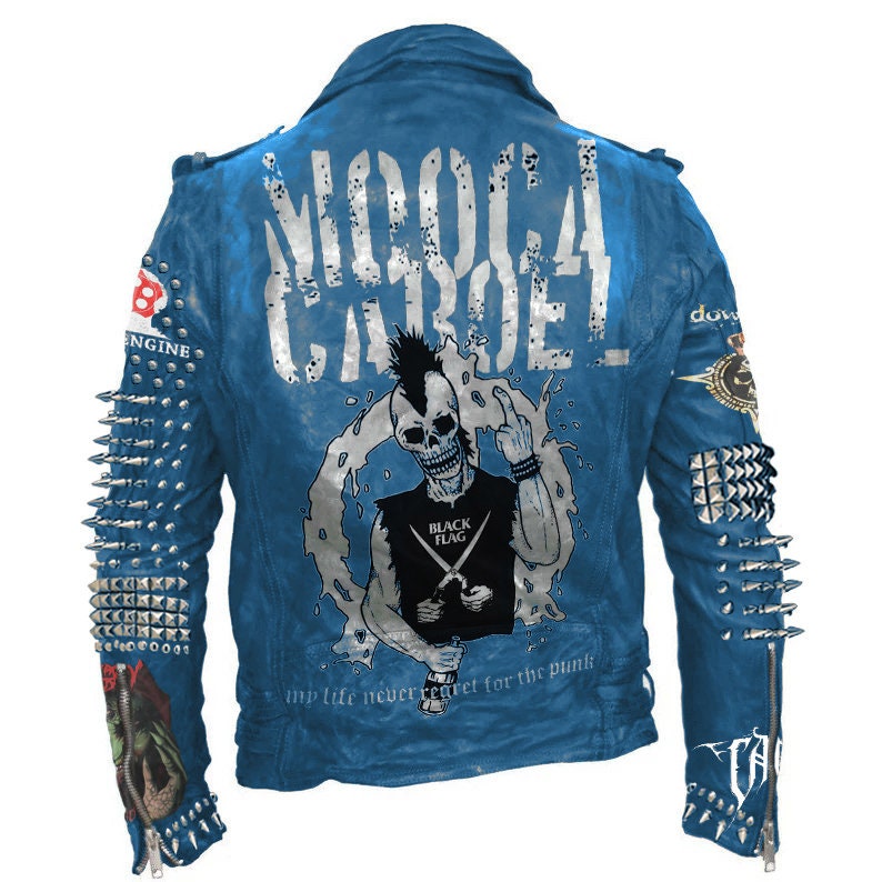 Mooca Caboel Patches Leather Jacket