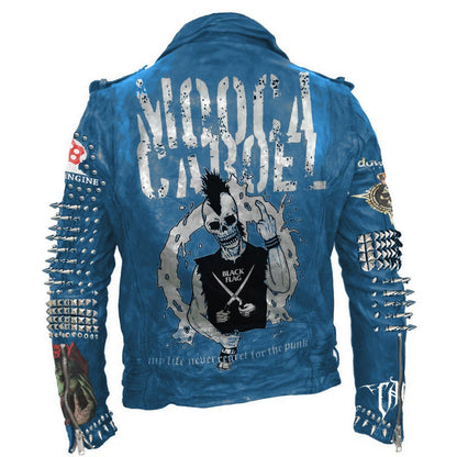 Mooca Caboel Patches Leather Jacket
