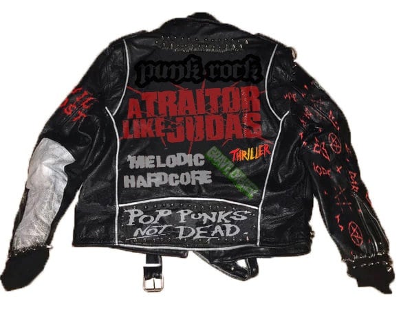Pop Punk Studded Leather Jacket