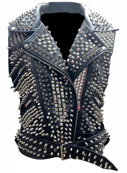 Guns N’ Roses Studded Leather Vest