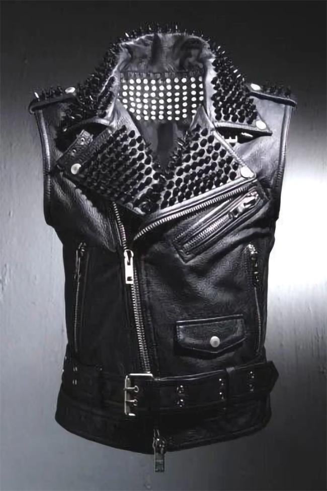 Black Leather VEST