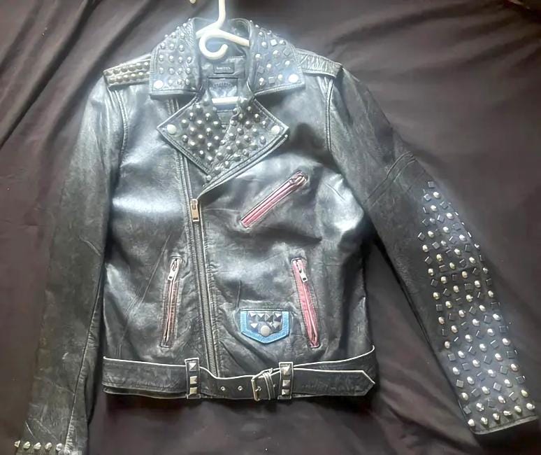 Dynamic Black Cowhide Leather Biker Jacket
