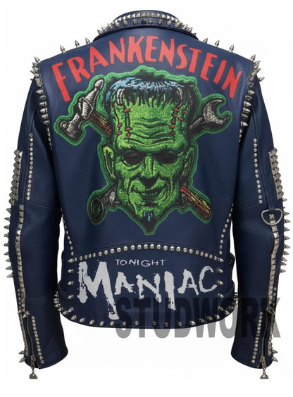 Gothic Punk Spiked Leather Jacket