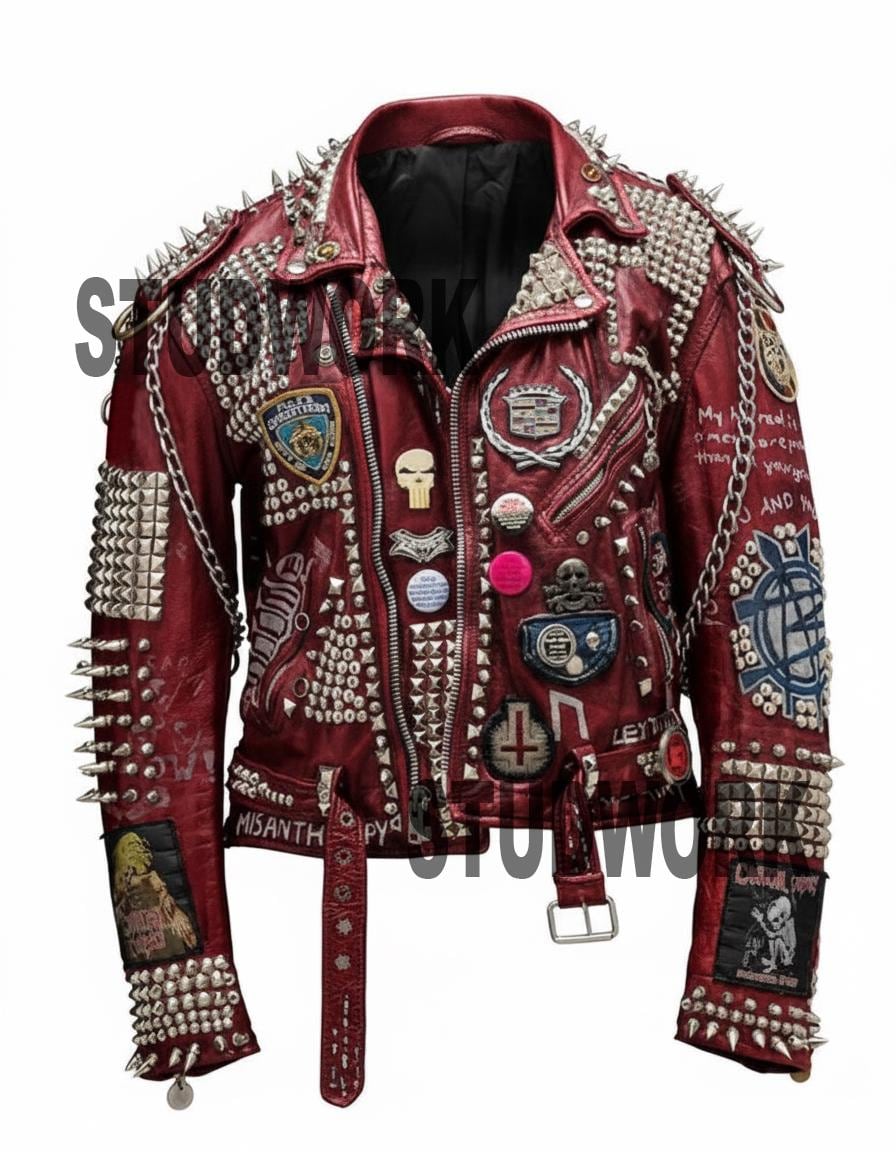 City Curse Red Leather Jacket